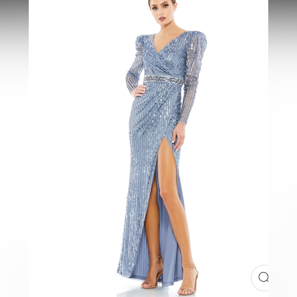 Mac Duggal Couture Gown Blue